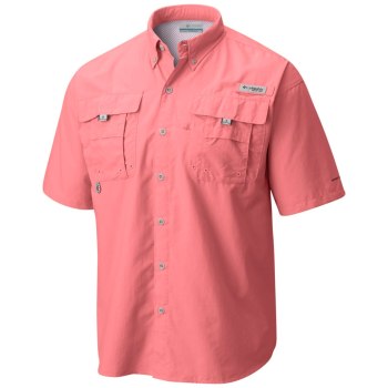 Pánské Košile Columbia PFG Bahama II Short Sleeve Růžové LIRKQH861